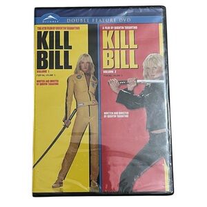 👻4/$20 Kill Bill Double Feature DVD SEALED Tarantino Action Movie Uma Thurman